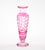 Pink Mid-Century Modern Val Saint Lambert Pink Glass Vases Cut & Etched Decorated For Sale - Image 8 of 10