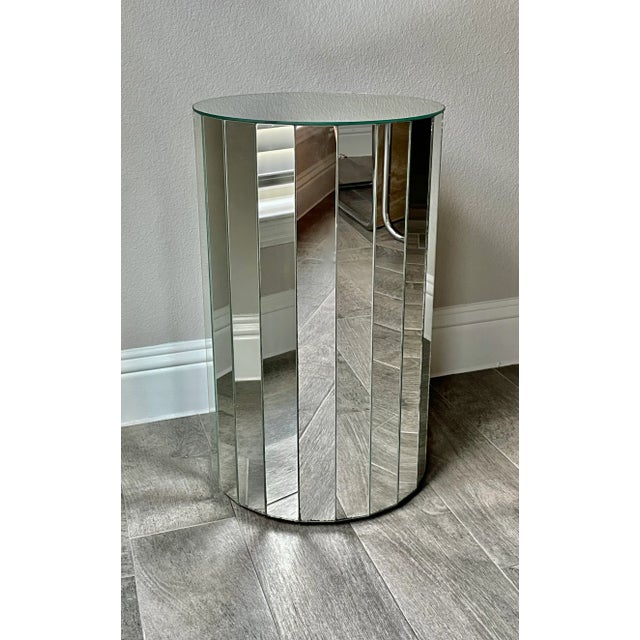Modernist Mirrored Pedestal For Sale - Image 4 of 12