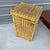 Wood Antique Wicker Hamper For Sale - Image 7 of 8