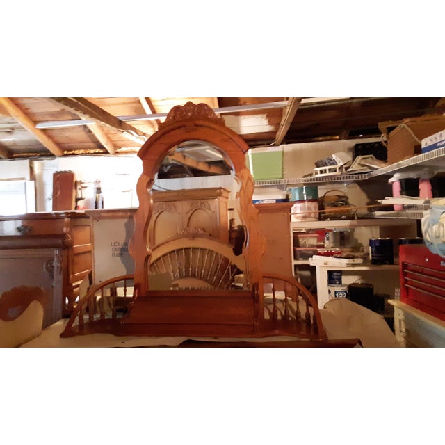 Lexington Victorian Sampler Spindle Mirror Chairish