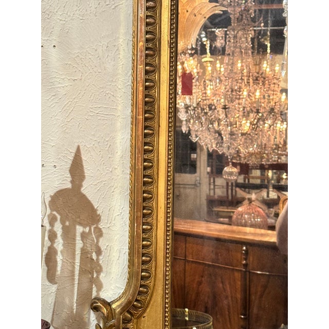 19th C. French Louis XVI Giltwood Mirror For Sale In Dallas - Image 6 of 8