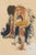 1930 Vintage Abstract Nude Figure Art Print by Zolo Palugyay - 24" X 36" For Sale