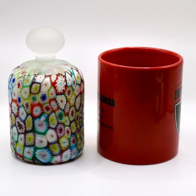 Mid-20th Century Murano Fratelli Toso Millefiori Art Glass Paperweight Container For Sale - Image 9 of 9