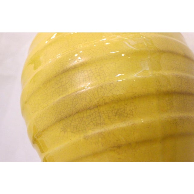 Art Deco Yellow Pitcher from Faïence d'Orchies, France, 1950 For Sale - Image 10 of 12