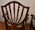 1920 Antique English Solid Walnut Shield-Back Set of Six Dining Chairs For Sale - Image 9 of 18