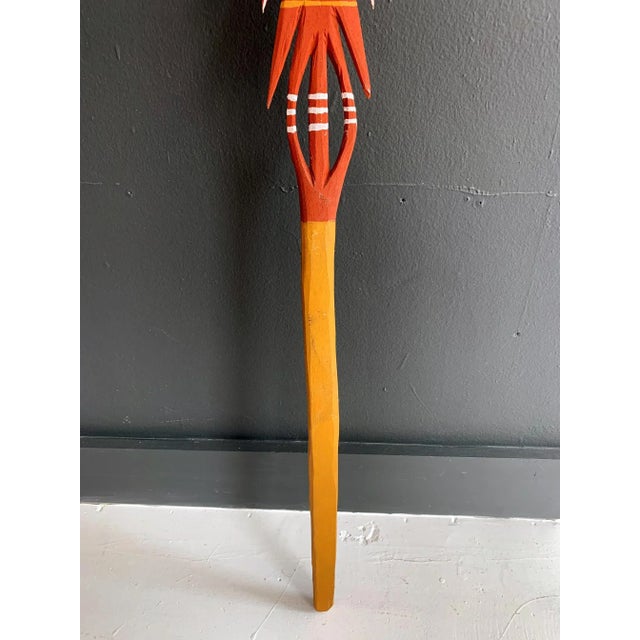 Australian Aboriginal Carved and Painted Spear from Melville Island For Sale - Image 4 of 8