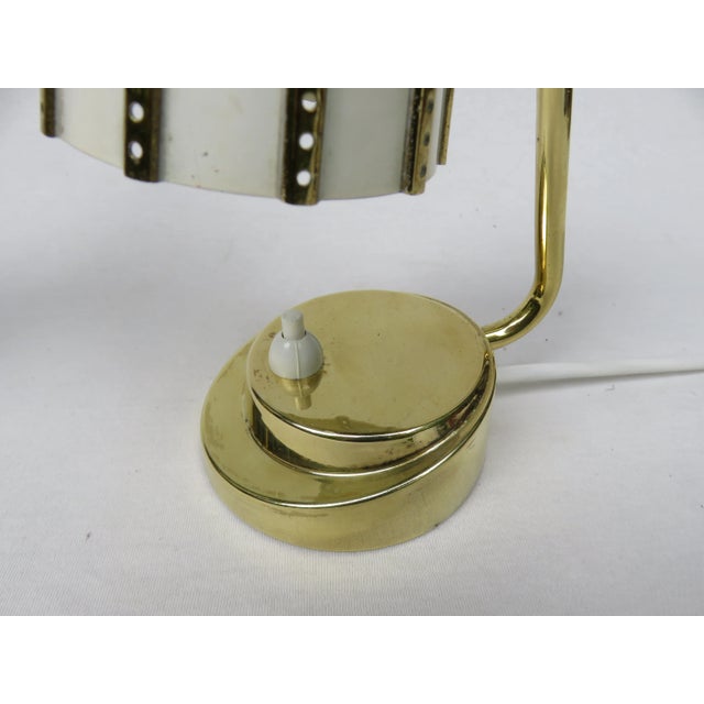 Italian Brass Bedside Lamps, 1950s, Set of 2 For Sale - Image 9 of 16