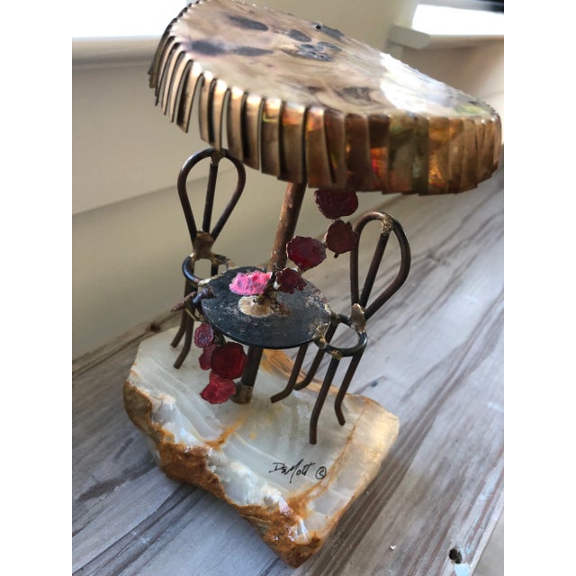 1970s DeMott Paris Cafe Table Sculpture-Signed For Sale In Houston - Image 6 of 11
