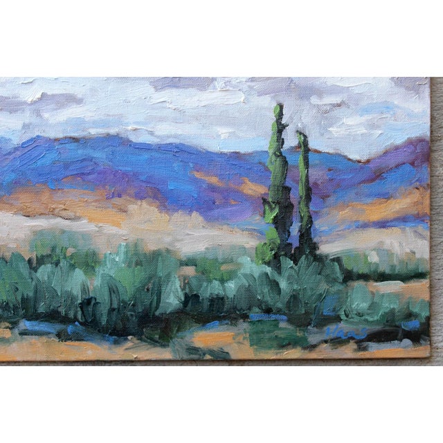 Southwest / Southwestern Cloudscape Oil Painting For Sale - Image 4 of 11