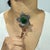 Large Floral Emerald Brooch With Rubies, Sapphires & Diamonds in 925 Silver For Sale - Image 4 of 14