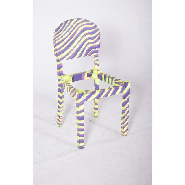 Portuguese Chair Zebra by Francisco Camilo, 1950s For Sale - Image 10 of 11