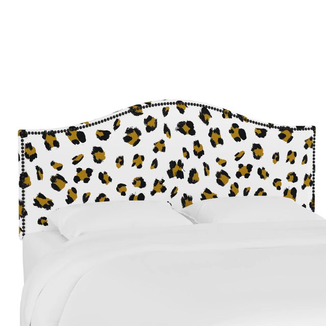 Ashland Headboard in Ochre Brush Cheetah, Twin For Sale