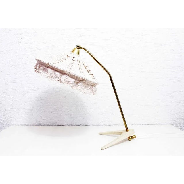 Mid-Century Modern Mid-Century Crows Foot Table Lamp For Sale - Image 3 of 13