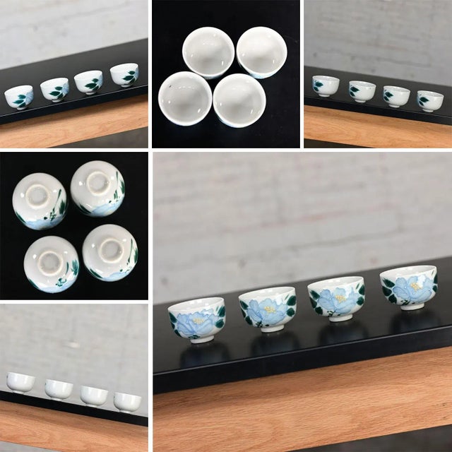 Metal Vintage MCM to Modern Dishware Set 4 Culver Highball Glasses & 8 Dessert Plates by Dana Oldfather for Ink Dish Plus Extras For Sale - Image 7 of 12