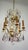 24K Gold-Plated Brass and Lead Crystal Chandelier, 1970s For Sale - Image 12 of 16
