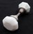 Early 20th Century Pair of Vintage Octagon Milk Glass Door Knobs For Sale - Image 5 of 5