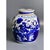 Chinese blue and white porcelain ginger jar from the 19th century decorated with stunning floral motifs. The resplendent...