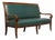 Early 19th Century French Empire Walnut Sofa in Forest Green For Sale