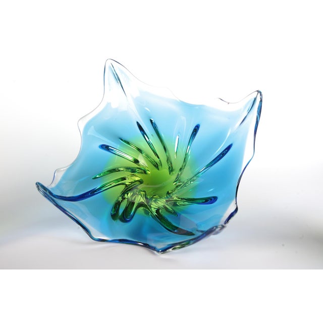 Glass Glass Vase and Bowl by Josef Hospodka for Sklarny Chribska, Czech, 1960s, Set of 3 For Sale - Image 7 of 14