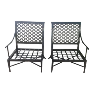Modern Patio Lounge Chairs - A Pair