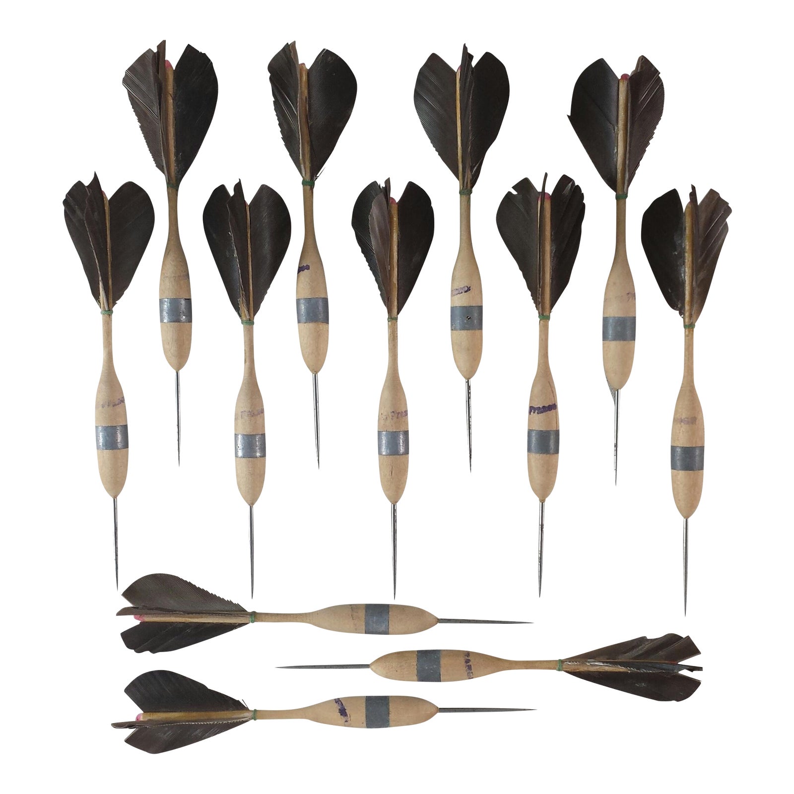 Vintage French Darts Set of 12 Chairish