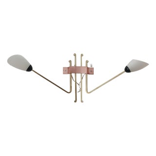 Large Vintage Wall Lamp, 1960s For Sale