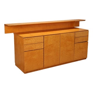 Burl Wood Sideboard, 1980s For Sale