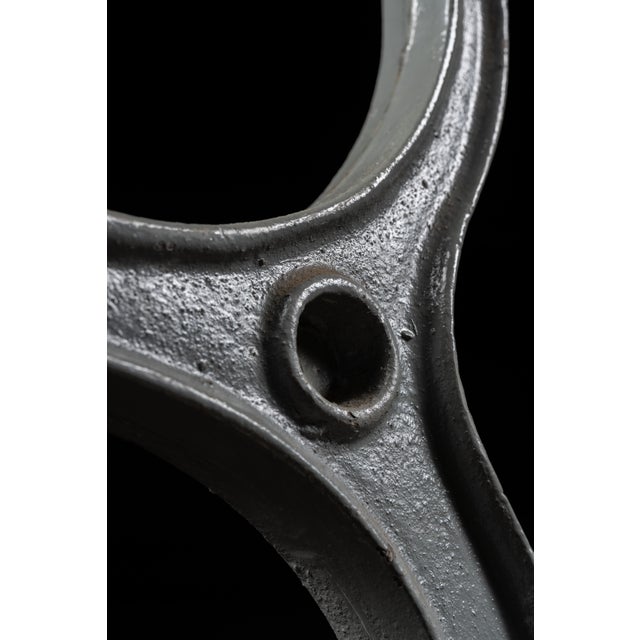 Metal Antique Industrial Cast Iron Pipe Rack Set by Yohe Supply Co. For Sale - Image 7 of 9