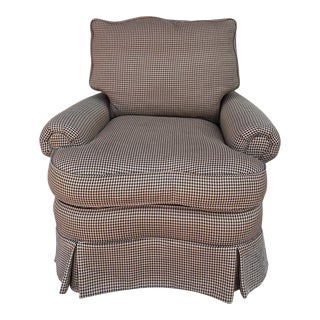 20th Century Ralph Lauren English Style Club Chair in Herring Bone For Sale
