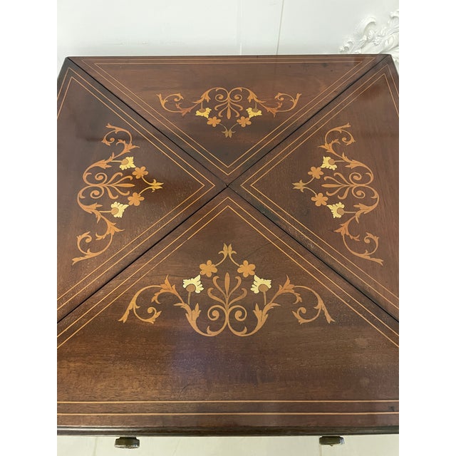 Antique Edwardian Side Table in Mahogany, 1900 For Sale - Image 9 of 18