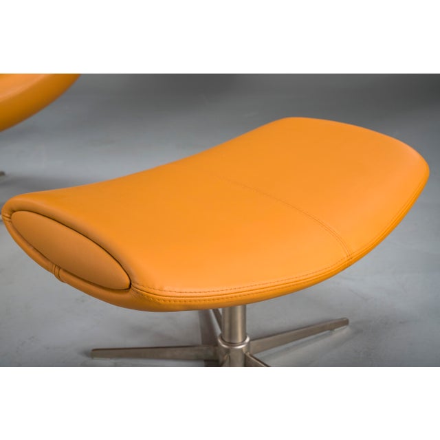 Sculptural lounge chair with ottoman, attributed to henrik pedersen for boconcept, model imola, early 2000s. Inspired by...