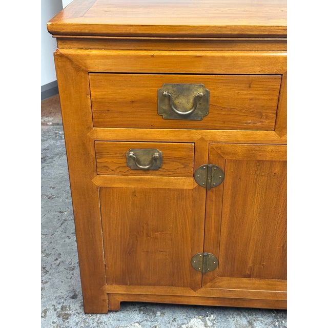Brown Vintage Asian Rosewood Sideboard For Sale - Image 8 of 12