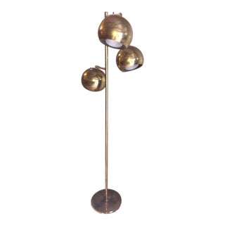 1970s Vintage Chrome 3-Light Floor Lamp For Sale