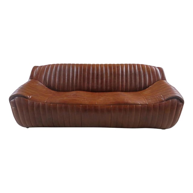 Nautique Leather Sofa For Sale