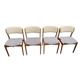 Model 49 Dining Chairs in Teak by Erik Buch for OD Møbler, Denmark, 1960s, Set of 4 For Sale