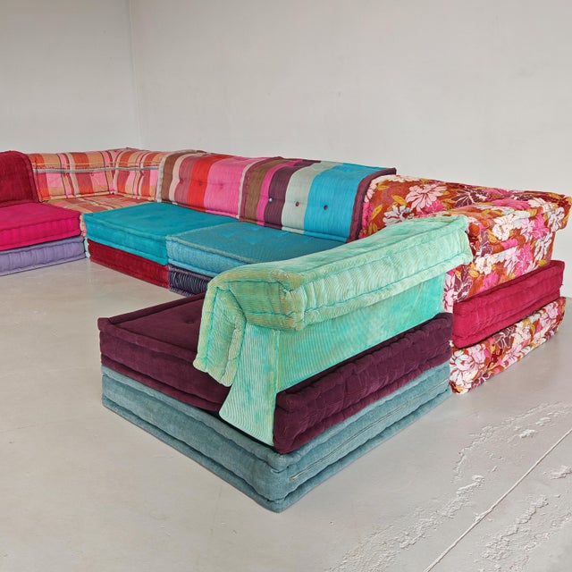 Modular Model Mah Jong 6-Seater Sofa by H. Hopfer for Roche Bobois, 1990s, Set of 6 For Sale - Image 16 of 18