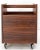 Mid-Century Modern Danish Mid-Century Modern Rosewood Magazine Rack on Wheels For Sale - Image 3 of 8