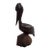 Hand Carved Wooden Pelican Figurine For Sale