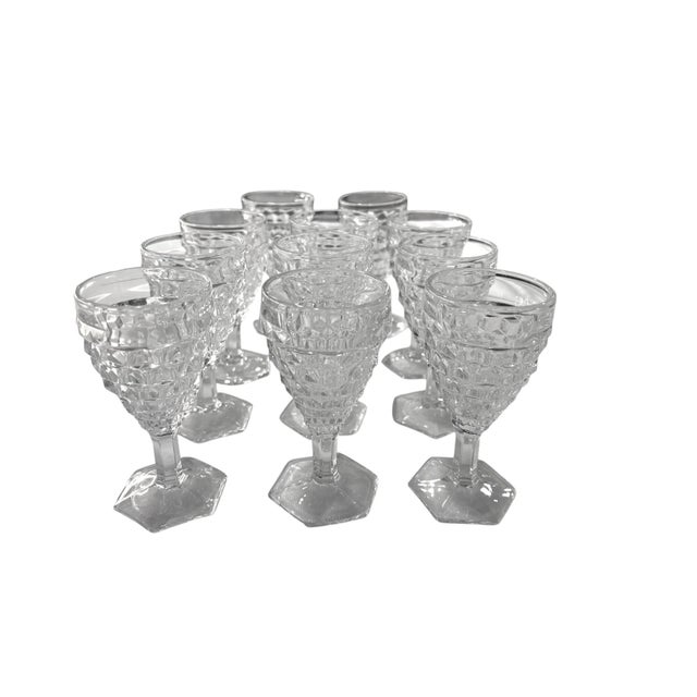 Mid 20th Century Fostoria Set of 11 American Clear Wine / Sherry Glasses - 11 pcs For Sale - Image 12 of 17