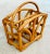 Mid-Century Vintage Bentwood Rattan Bamboo Palm Beach Magazine Rack in the Style of Paul Frankl For Sale - Image 12 of 12