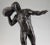 Antique Bronze Sculpture of Male Nude with Stone by Hugo Siegwart For Sale - Image 9 of 12