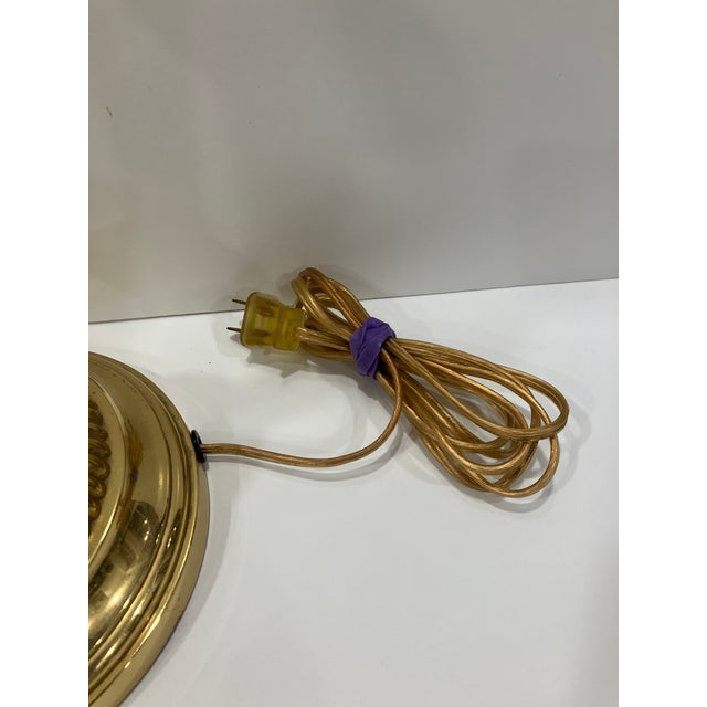 Pair of 1990s Gold Plated Candlestick Lamps For Sale - Image 4 of 11