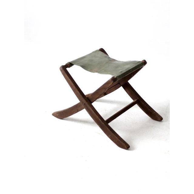 Vintage Camp Stool For Sale - Image 4 of 10
