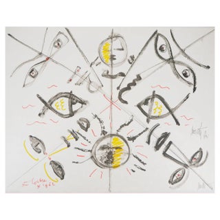 Raymond Moretti and Jean Cocteau, Evolution, Original Lithograph For Sale