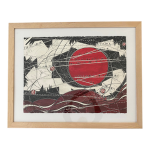 Signed Mixed Media Drawing by Ruth Esserman (1936–2022) “Above”