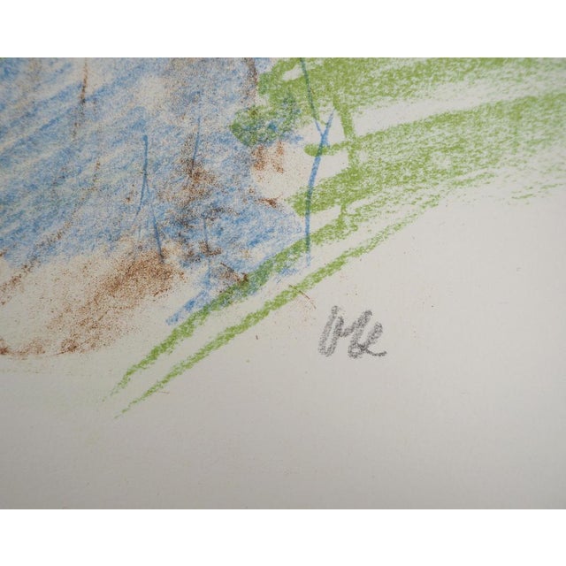 Oskar Kokoschka, Woman Holding a Nest, 1962, Original Lithograph For Sale - Image 5 of 6