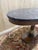 Oval Empire-Style Pedestal Table in Walnut and Marble For Sale - Image 5 of 8