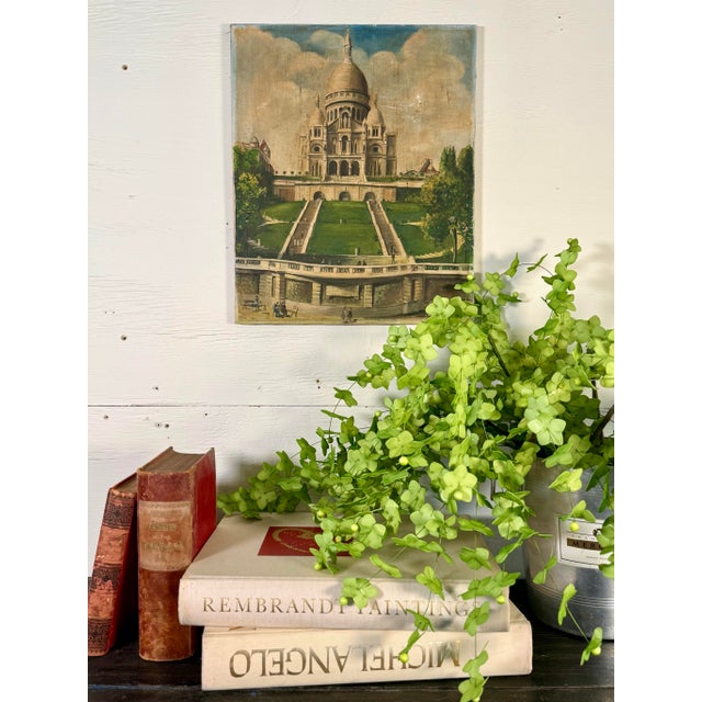 Antique French Painting Montmartre Paris For Sale - Image 10 of 11