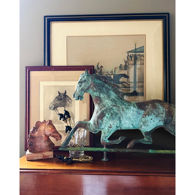 Horse Etching by Ellsworth Woodward, American/Louisiana 1861-1939. First Edition. Ellsworth Woodward was the first dean of...