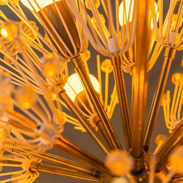 Sputnik Flocon 12-Light Chandelier, 1960s For Sale - Image 9 of 11
